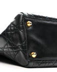 Lambskin Cannage Large Lady D1OR Black