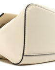 Calfskin The Cristina Messenger Ivory