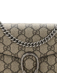 GG Supreme Monogram Mini Dionysus Chain Wallet Beige Taupe
