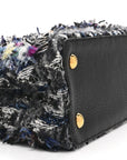 Tweed Calfskin Capucines MM Multicolor