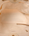 Canvas Pearl Medium Deauville Tote Ecru Beige