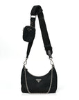 Re-Nylon Saffiano Re-Edition 2005 Shoulder Bag Black