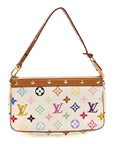 Monogram Multicolor Pochette Accessories White