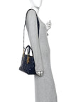 Patent Cannage Medium Supple Lady D1OR Navy Blue