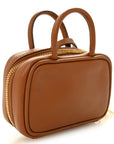 Calfskin Beau Micro Bag Cognac