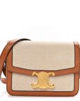 Textile Natural Calfskin Teen Triomphe White Tan