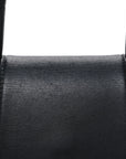 Shiny Box Calfskin Strass Hourglass Top Handle Bag XS Black