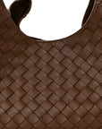 Intrecciato Medium Campana Shoulder Bag Tannin