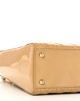 Patent Cannage Large Lady D1OR Dark Beige