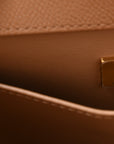 Caviar Quilted Medium Business Affinity Flap Beige