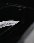 Calfskin Maxi Intrecciato Cassette Pouch On Strap Black