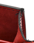 Calfskin J'AD1OR Chain Flap Bag Red