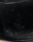 Crushed Velvet Logo Embossed XXS Souvenir Belt Bag Black