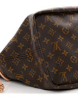 Monogram Stamped Inside Out Neverfull Bandouliere GM Beige