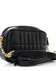 Calfskin Quilted Small Lola Camera Bag Black