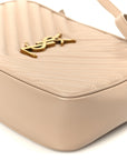 Calfskin Matelasse Monogram Lou Camera Bag Nude Powder