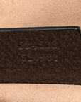 GG Supreme Monogram Web Medium Ophidia Top Handle Dome Bag Brown