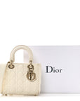 Lambskin Cannage Small My ABCD1OR Lady D1OR White