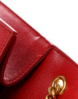 Grain De Poudre Medium Classic Monogram Kate Tassel Satchel Rouge Eros