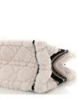 Shearling Cannage Small Book Tote Ecru Blue