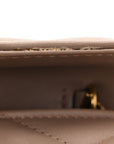 Calfskin Matelasse Super Mini GG Marmont Shoulder Bag Porcelain Rose