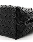 Nappa Intrecciato Medium Andiamo Shoulder Bag Black