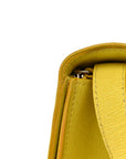 Liege Calfskin Medium Classic Box Flap Bag Fluo Yellow