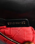 Lambskin Cannage Small Lucky Badges My Lady D1OR Black