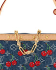 LV X TM Monogram Denim Cerises Pochette Accessories Blue