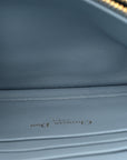 Lambskin Macrocannage Mini D1OR Caro Bag Cloud Blue