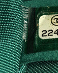 Lambskin Quilted Small Boy Flap Green