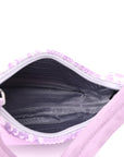 Paillettes Sequin Mini Re-Edition 2000 Bag Lilium Black