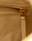 Gloss Calfskin Croc Embossed Intreccio Cassette Crossbody Bag Praline