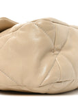 Lambskin Quilted Large CHNL 19 Flap Beige