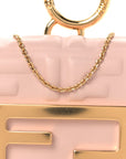 Nappa Matisse FF Embossed Nano Baguette Charm Rosa Quarzo