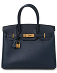 Epsom Birkin 30 Bleu Indigo