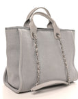 Mixed Fibers Small Deauville Tote Light Grey