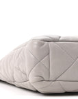 Lambskin Quilted CHNL 19 Shopping Bag Grey