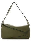 Calfskin Puzzle Hobo Avocado