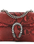 Snakeskin Mini Dionysus Shoulder Bag Red