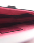 Supple Calfskin Mini Saddle Bag With Strap Purple