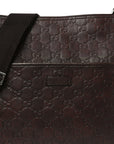 GCCIssima Flat Messenger Bag Brown Dark Brown
