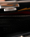 Vitello Seta Snakeskin Crocodile Monster Eyes Medium Peekaboo Iconic Satchel Black Girasole