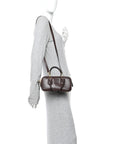 Calfskin Mini Arcadie Top Handle Bag Briarwood