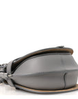 Calfskin Jacquard Mini Gate Dual Bag Ash Grey