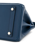 Epsom Tri-Color Birkin 25 Deep Bleu Bleu Hydra Black