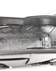 Mirror Laminated Nappa Maxi Intrecciato Mini Arco Silver