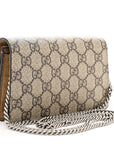 GG Supreme Monogram Super Mini Dionysus Shoulder Bag Taupe