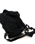 Tessuto Nylon Saffiano Small Backpack Black