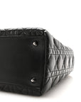 Lambskin Cannage Medium Lady D1OR Black
